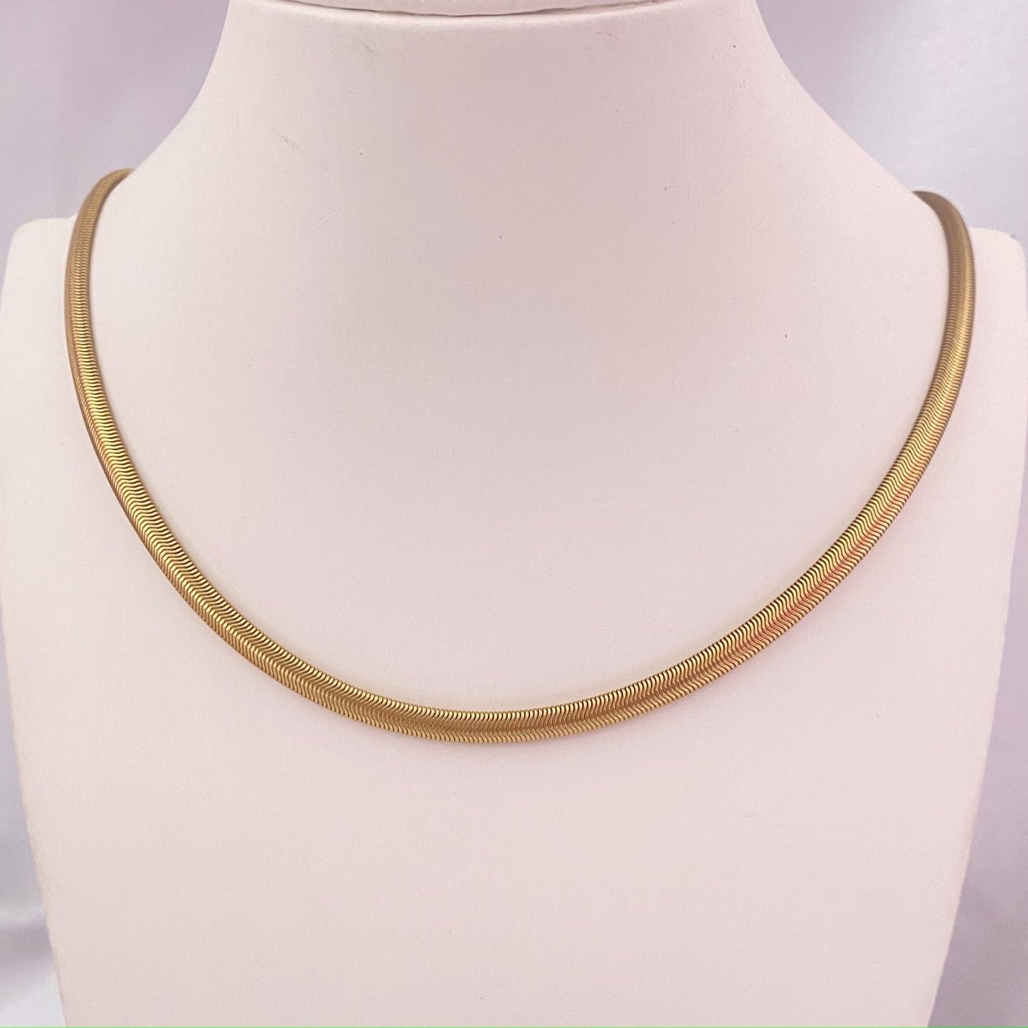 Collar Snake Oval Waterproof - D'MERYS JOYAS Y ACCESORIOS