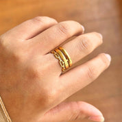 Anillo Triple Regulable Cadena Waterproof