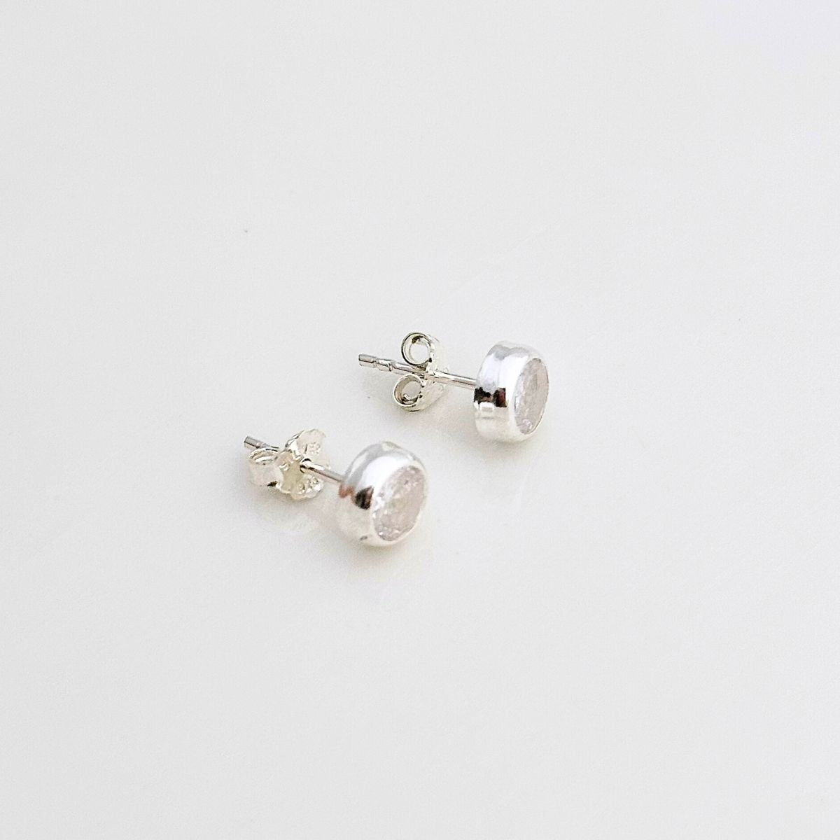 Aretes Circón Clásico - Plata 925