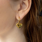 Aretes Gancho Corazón Waterprof