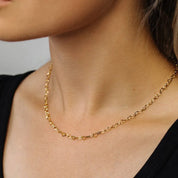 Collar Cadena Corazones Waterproof