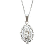Collar Virgen de Guadalupe - Plata 925