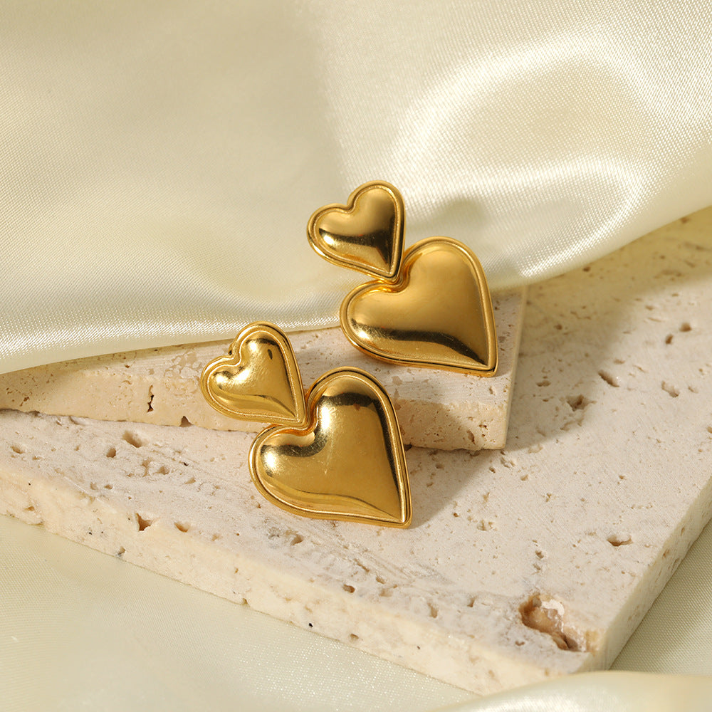 Aretes Love Corazón Waterproof - D'MERYS JOYAS Y ACCESORIOS