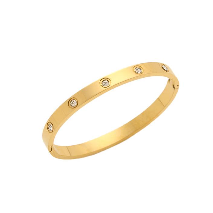 Brazalete Puñera Luces Waterproof - Joya en acero inoxidable enchapado en oro 18k - D'Merys