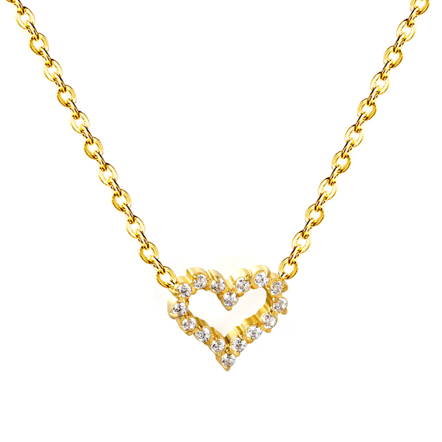 Collar Afrodita Heart Waterproof - Joya en acero inoxidable enchapado en oro 18k - D'Merys