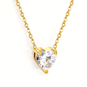 Collar Amaranta Corazón Waterproof - Joya en acero inoxidable enchapado en oro 18k - D'Merys