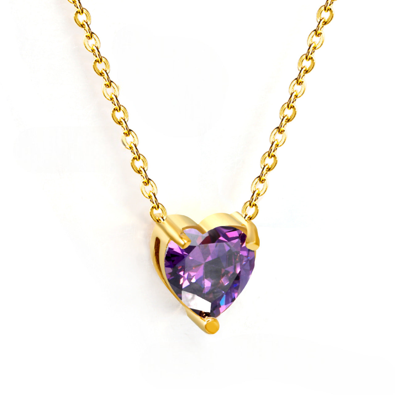 Collar Amaranta Corazón Waterproof - Joya en acero inoxidable enchapado en oro 18k - D'Merys