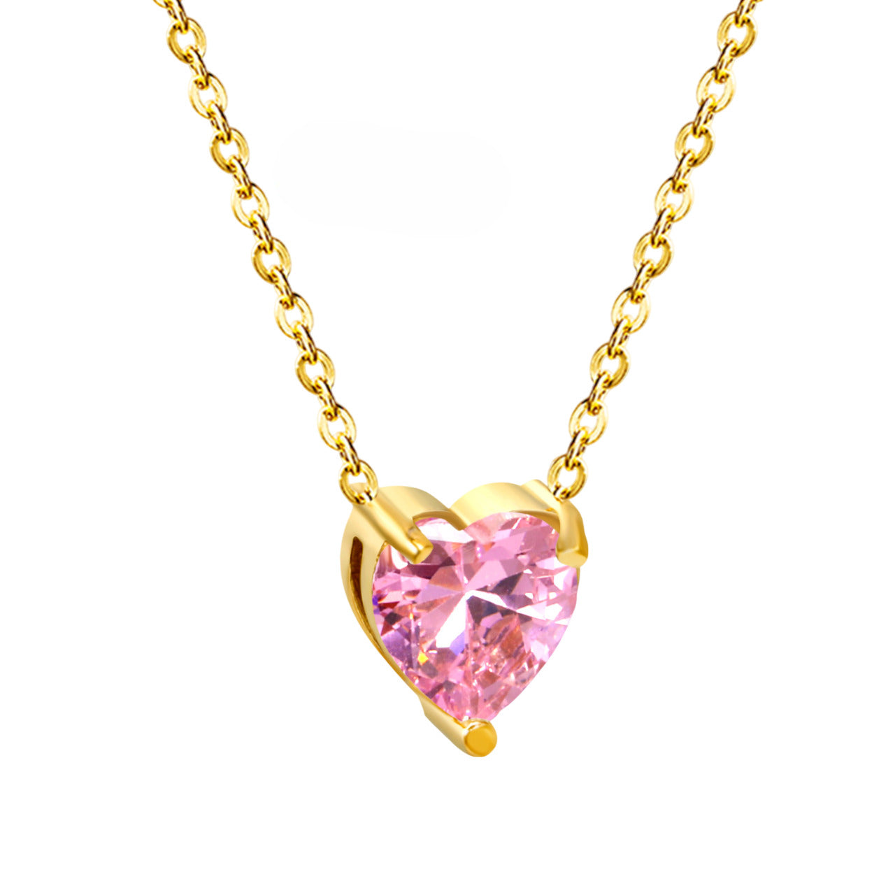 Collar Amaranta Corazón Waterproof - Joya en acero inoxidable enchapado en oro 18k - D'Merys