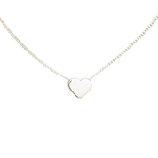 Collar Corazón Pasante Plata 950