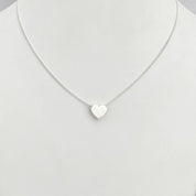 Collar Corazón Pasante Plata 950
