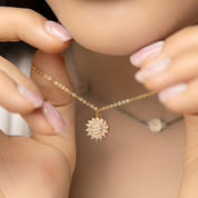 Collar Girasol Antiestrés - Joya en acero inoxidable - D'Merys