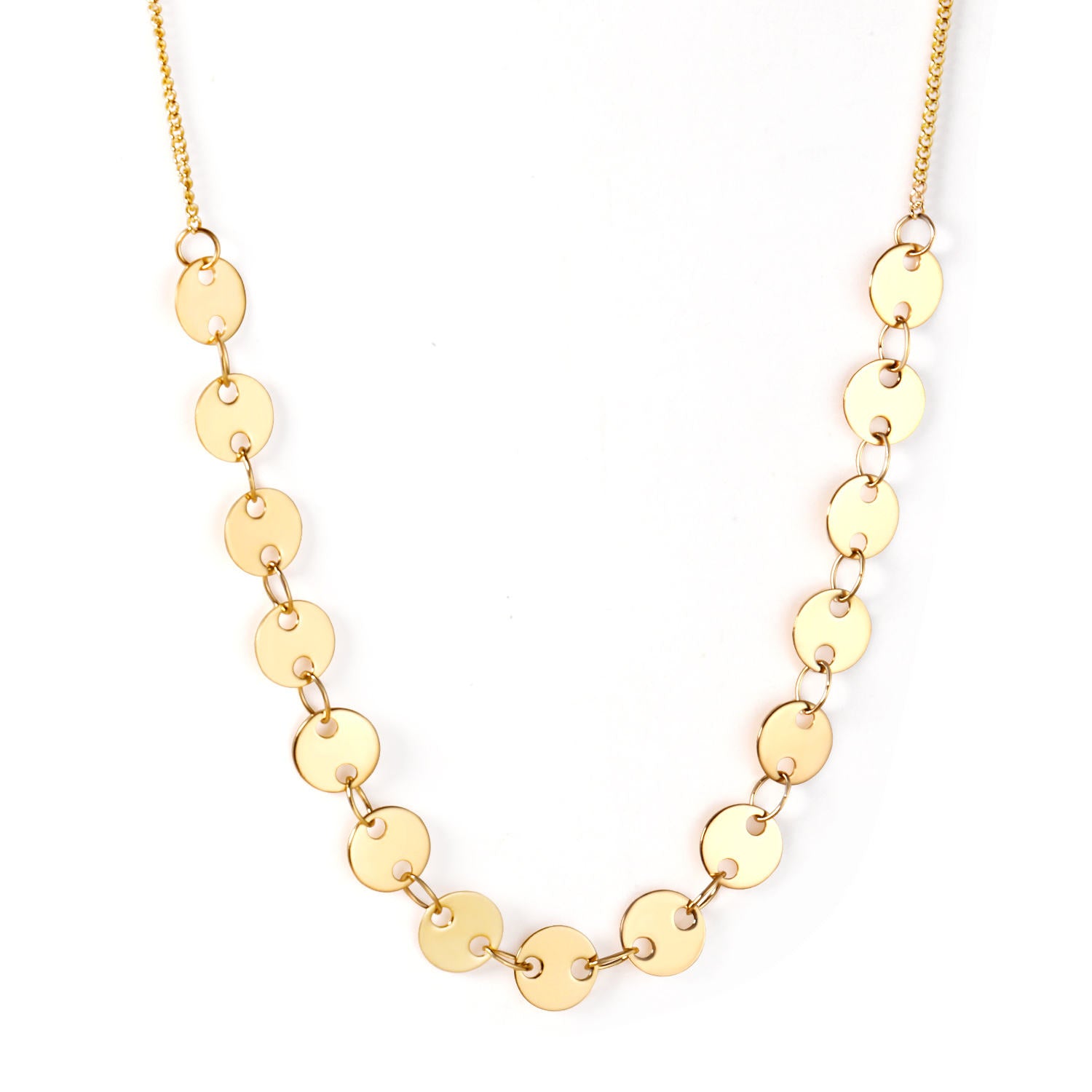 Collar Lentejuelas Waterproof - Joya en acero inoxidable enchapado en oro 18k - D'Merys