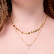 Collar Lentejuelas Waterproof - Joya en acero inoxidable enchapado en oro 18k - D'Merys