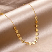 Collar Lentejuelas Waterproof - Joya en acero inoxidable enchapado en oro 18k - D'Merys
