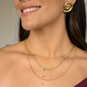 Collar Triple Emperatriz Waterproof - Joya en acero inoxidable enchapado en oro 18k - D'Merys