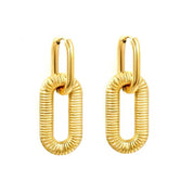Aretes Doble Eslabón Waterproof