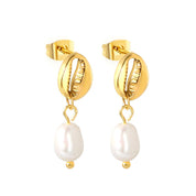 Aretes Caracola del Mar Waterproof
