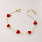Pulseras Red Hearts Waterproof