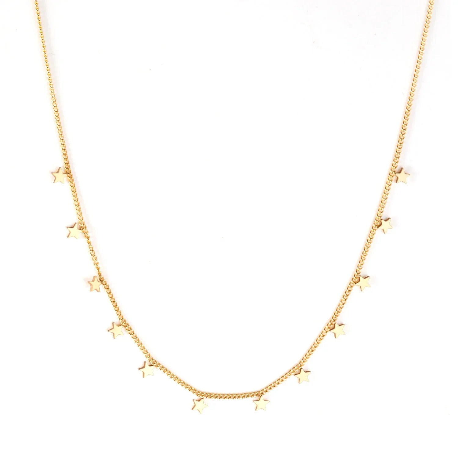 Gargantilla Estrellas Waterproof - Joya en acero inoxidable enchapado en oro 18k - D'Merys