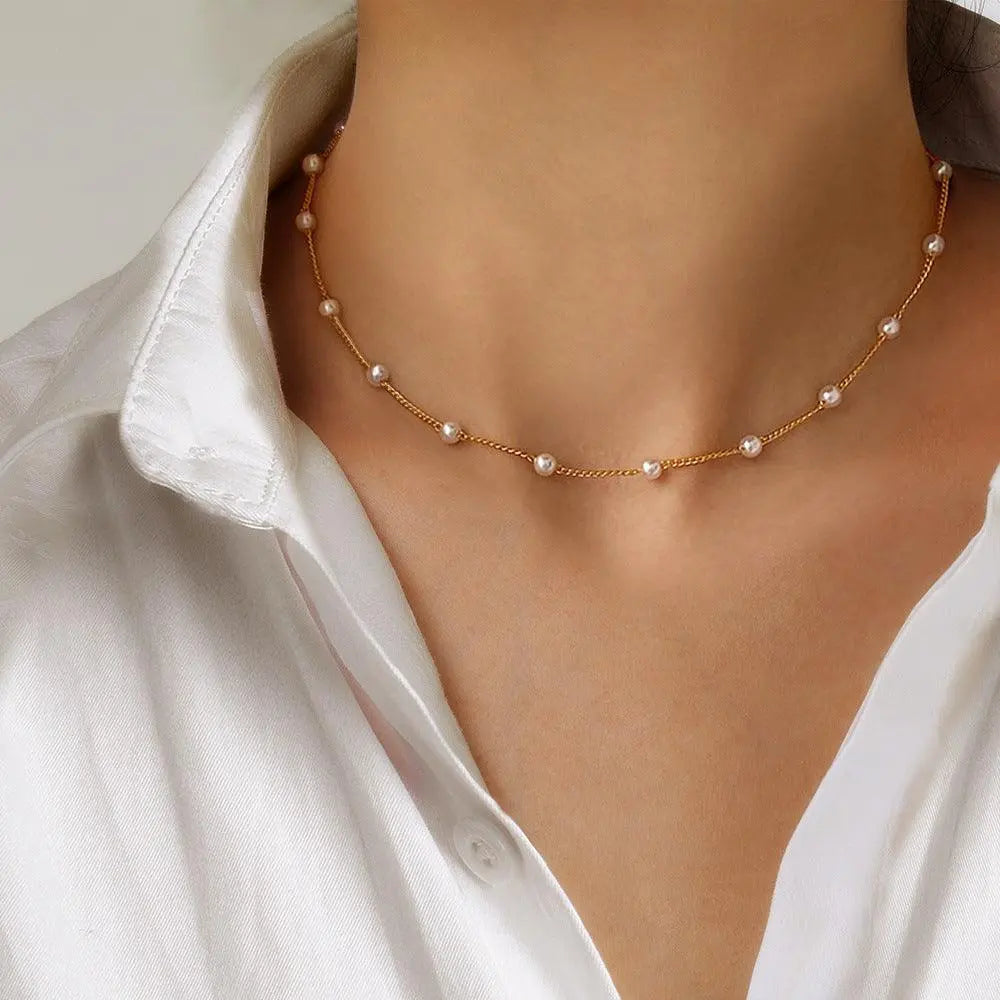 Gargantilla Perlas - D'MERYS JOYAS Y ACCESORIOS