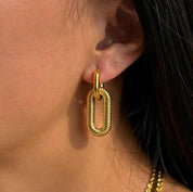 Aretes Doble Eslabón Waterproof