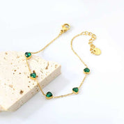 Pulsera Green Hearts Waterproof