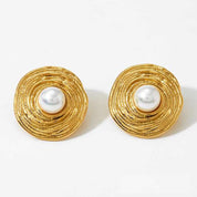 Aretes Lucrecia Perla Waterproof