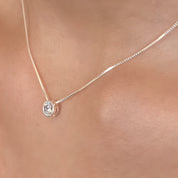 Set Punto De Luz - Collar Y Aretes - Silver Plata 925