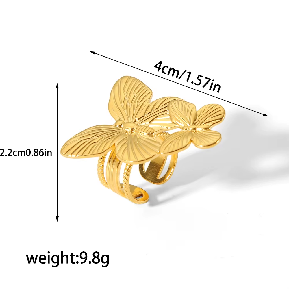 Anillo Mariposa Lucia Waterproof-Regulable