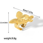 Anillo Mariposa Lucia Waterproof-Regulable
