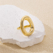 Anillo Oval Chuncky Waterproof