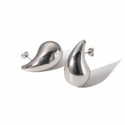 Aretes Gotas Plateado Chuncky Waterproof