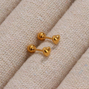 Aretes Mini Corazón Waterproof