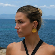Aretes Concha De Mar Dorada Waterproof