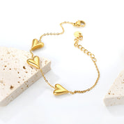 Pulsera Triple Hearts Waterproof