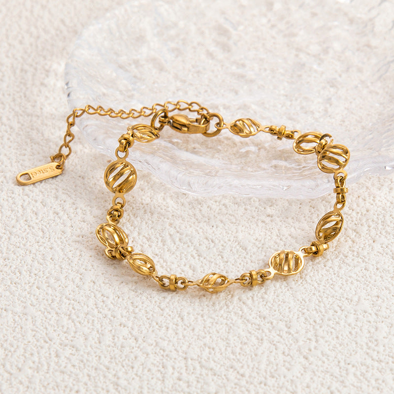 Pulsera Bolitas Glam Waterproof - Joya en acero inoxidable enchapado en oro 18k - D'Merys