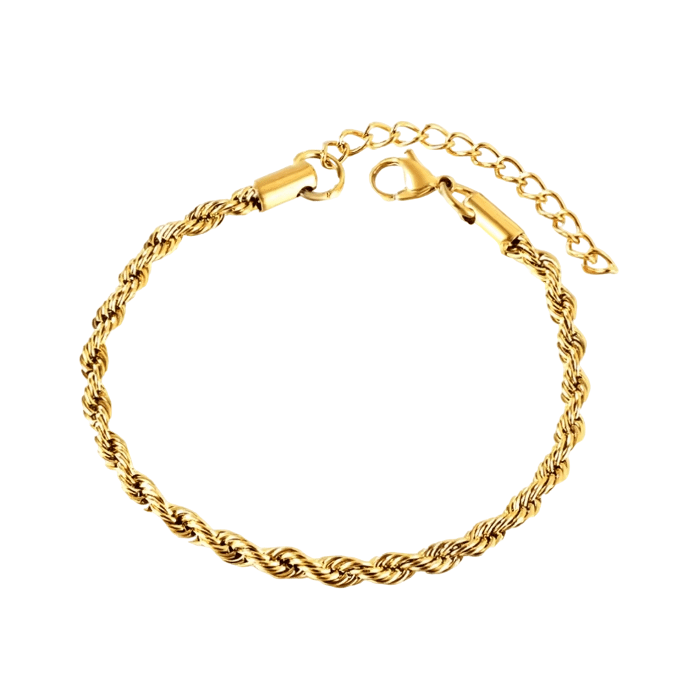 Pulsera Cordón Waterproof - Joya en acero inoxidable enchapado en oro 18k - D'Merys