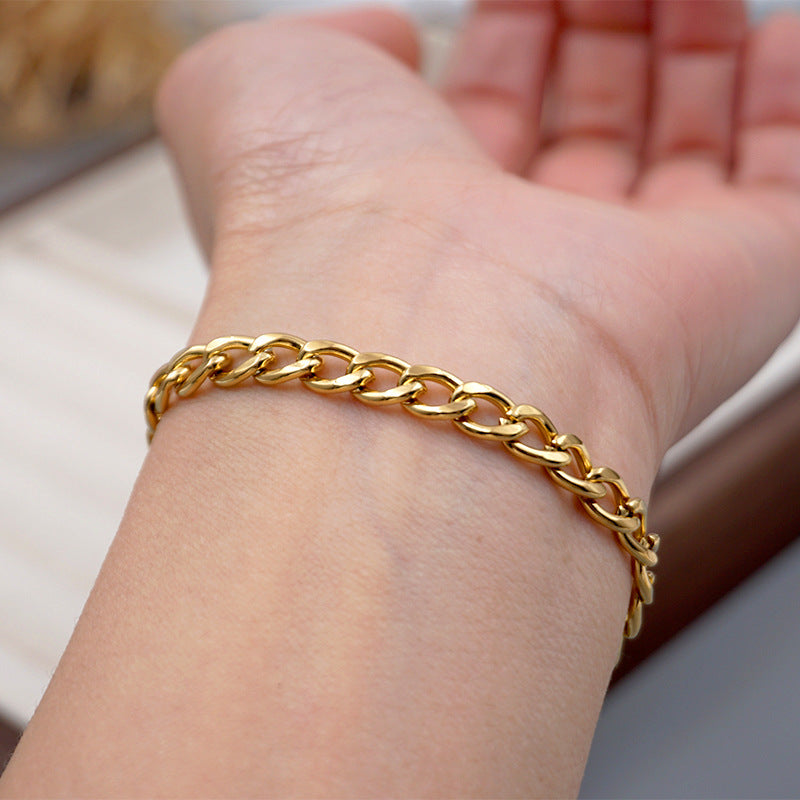 Pulsera Corvina Waterproof - Joya en acero inoxidable enchapado en oro 18k - D'Merys