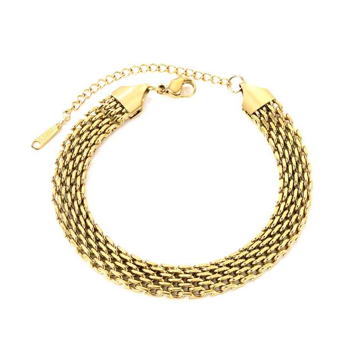 Pulsera Deluxe Trenzada Waterproof - Joya en acero inoxidable enchapado en oro 18k - D'Merys