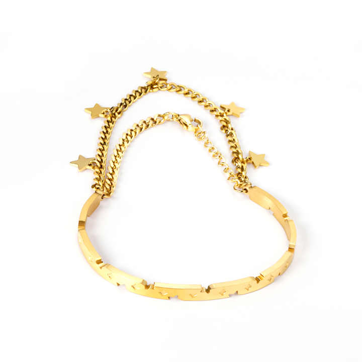 Pulsera Galaxy con Cadena Waterproof - Joya en acero inoxidable enchapado en oro 18k - D'Merys