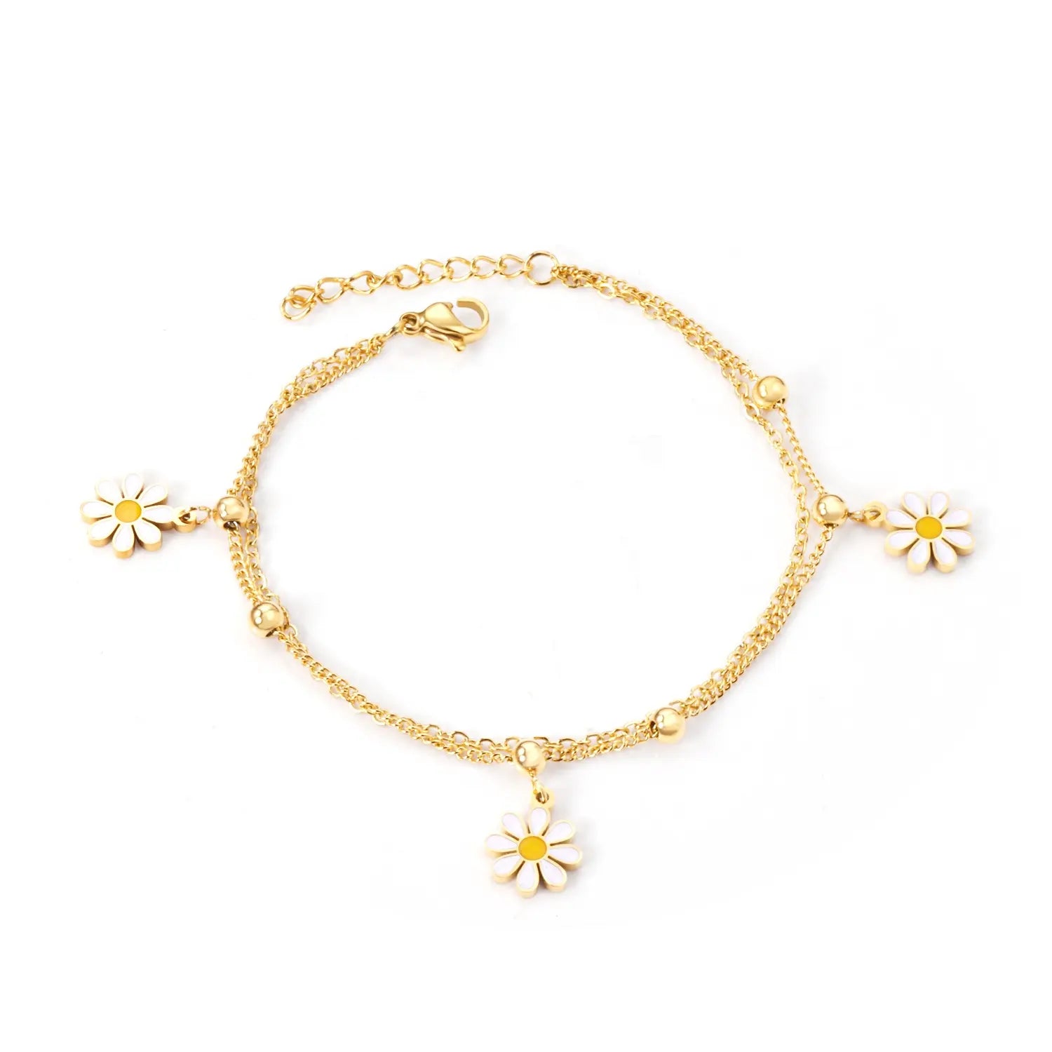 Pulsera Margarita Waterproof - Joya en acero inoxidable enchapado en oro 18k - D'Merys