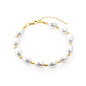 Pulsera Perlas Waterproof - Joya en acero inoxidable enchapado en oro 18k - D'Merys