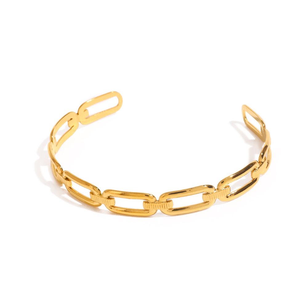 Puñera Cadena Waterproof - Joya en acero inoxidable enchapado en oro 18k - D'Merys