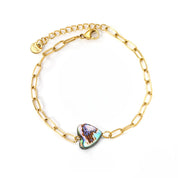 Pulsera Piedra Avalon Corazón Waterproof