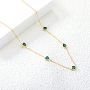 Gargantilla Heart Esmeralda Waterproof
