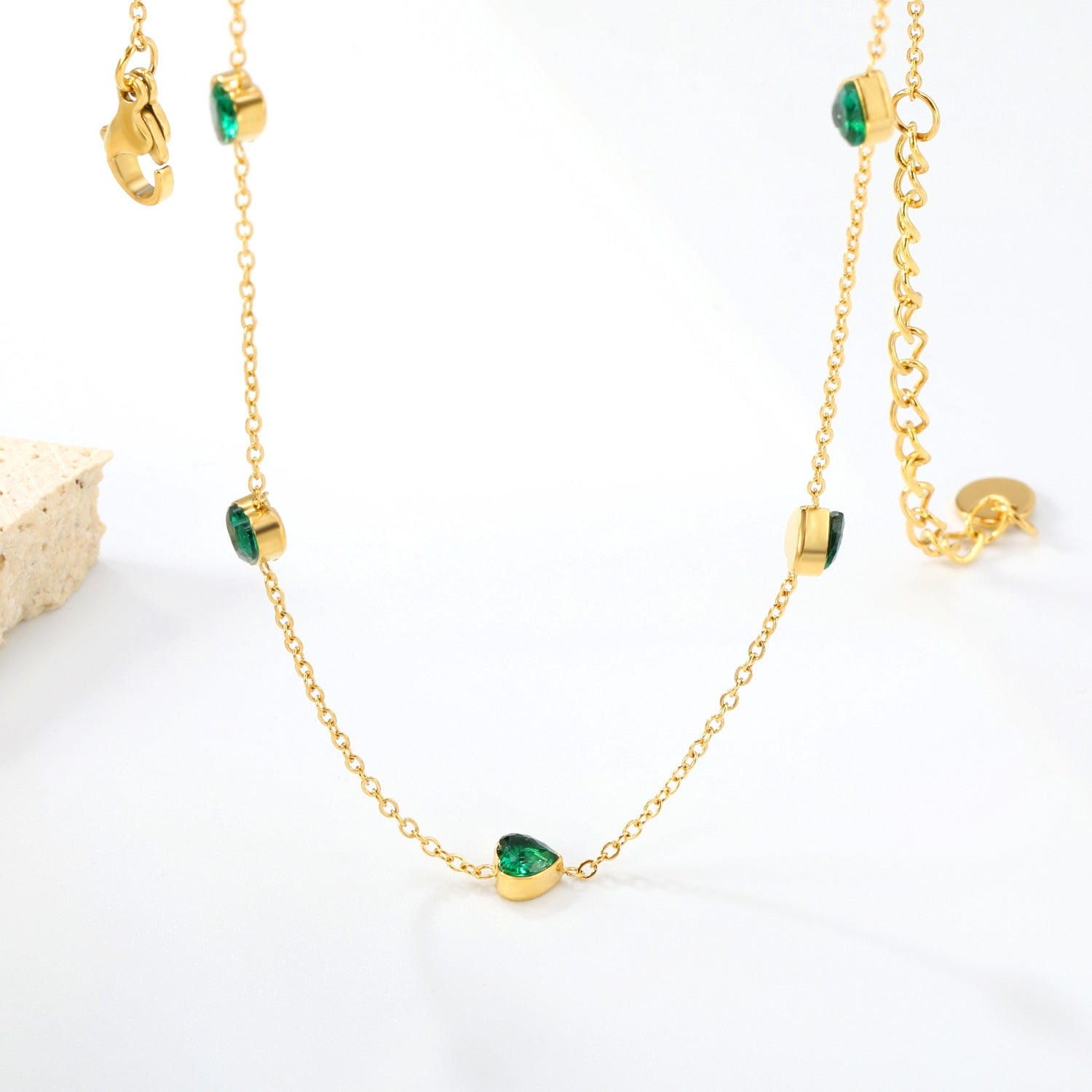 Gargantilla Heart Esmeralda Waterproof