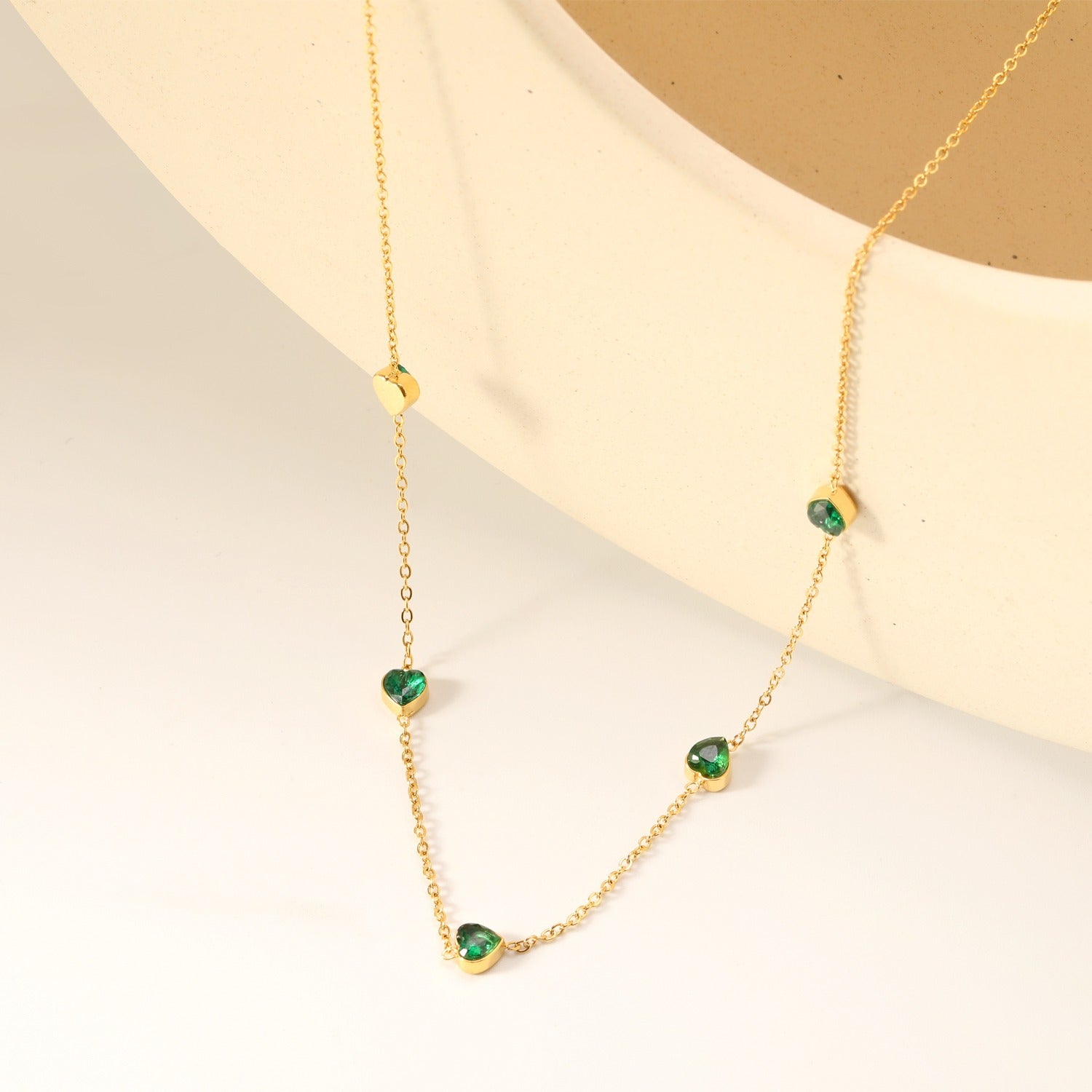 Gargantilla Heart Esmeralda Waterproof