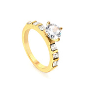 Anillo promesa waterproof diamond circones