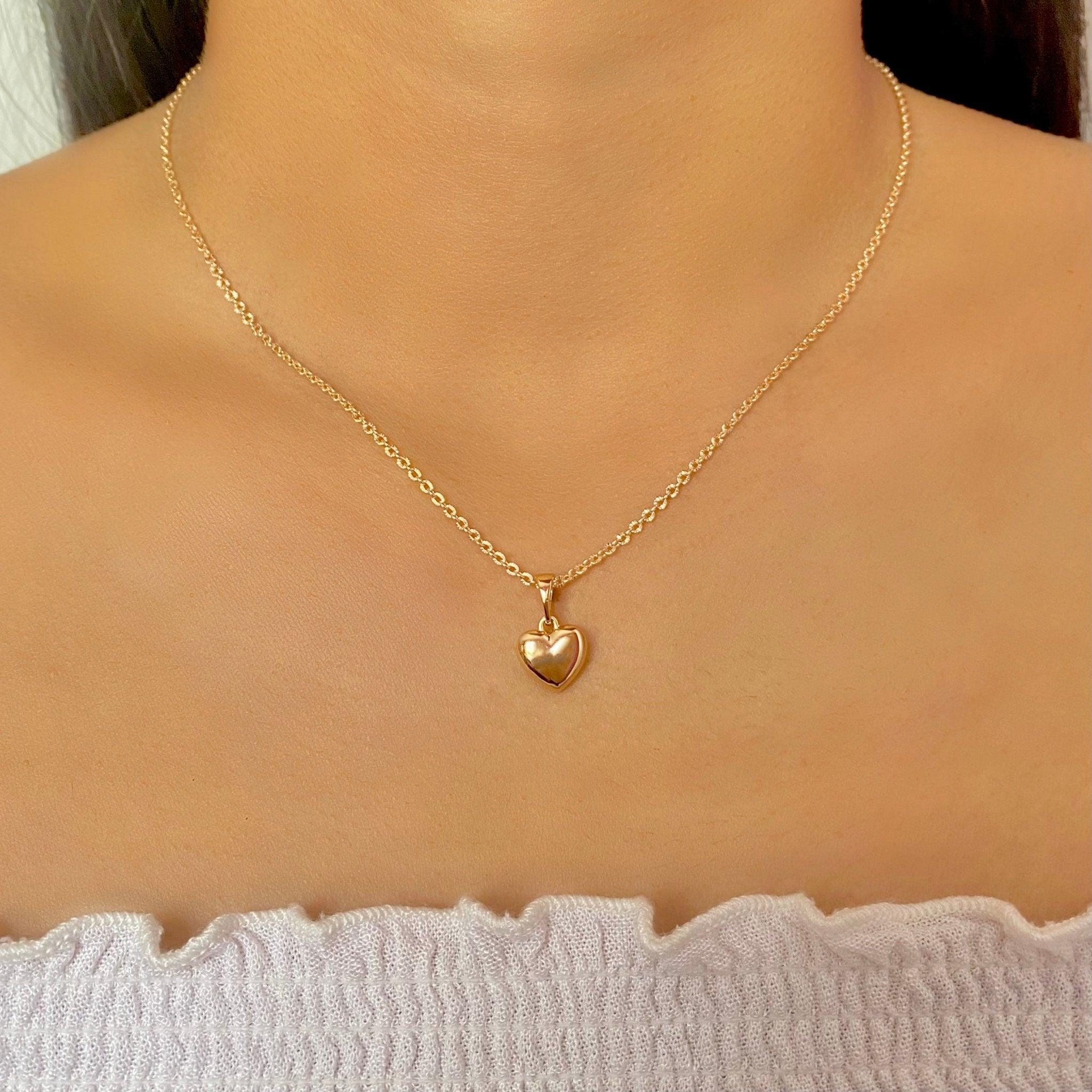 Collar Corazón Oro Rosa - D'MERYS JOYAS Y ACCESORIOS